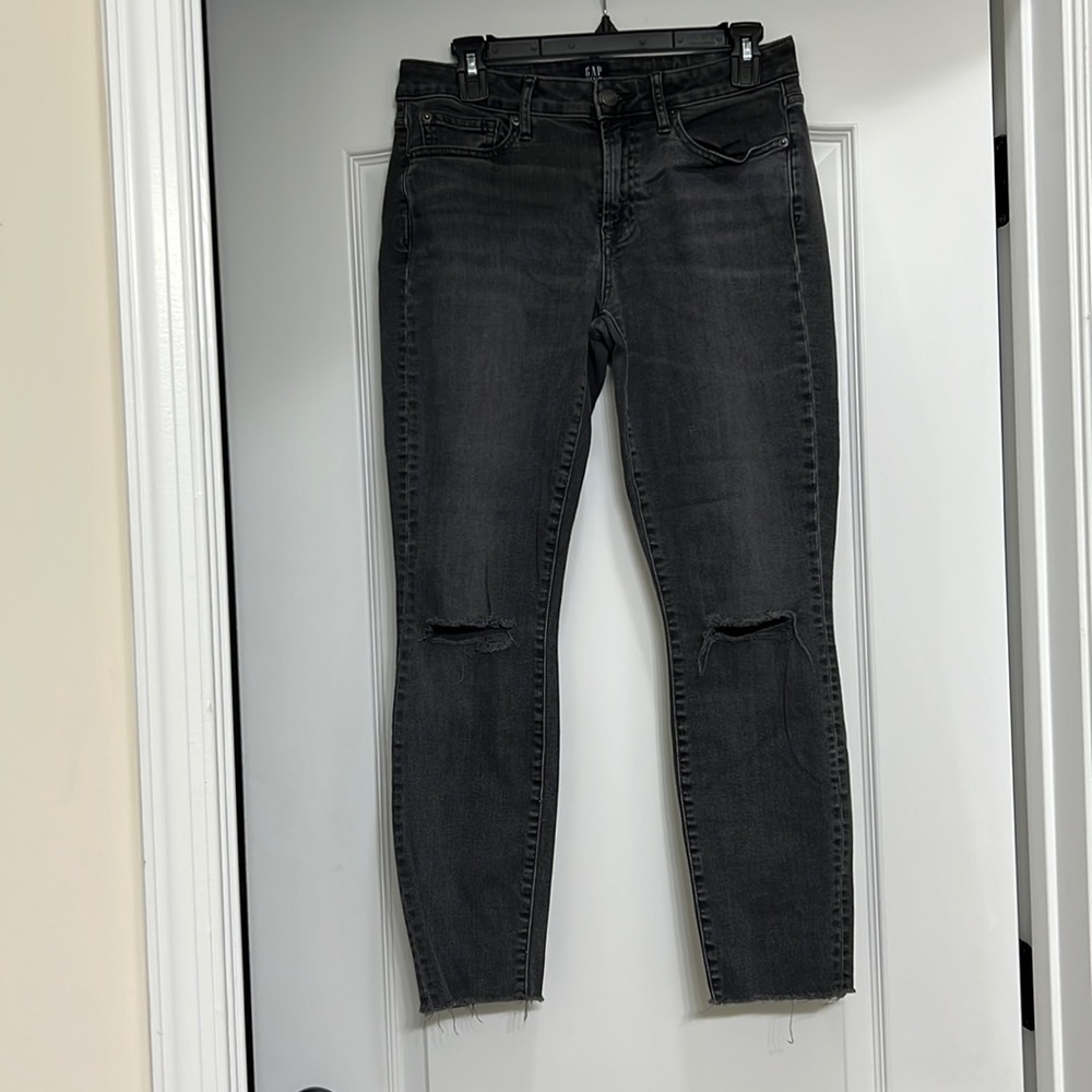 Gap Curvy Fit True Skinny Black Jeans Size 8!